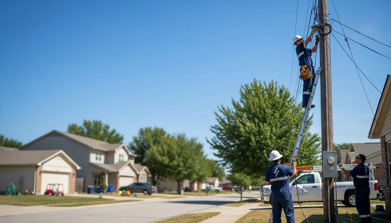 Residential electrician providing installation services in Isola, MS